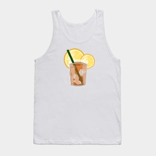 Lemonade. Round slices of lemon Tank Top